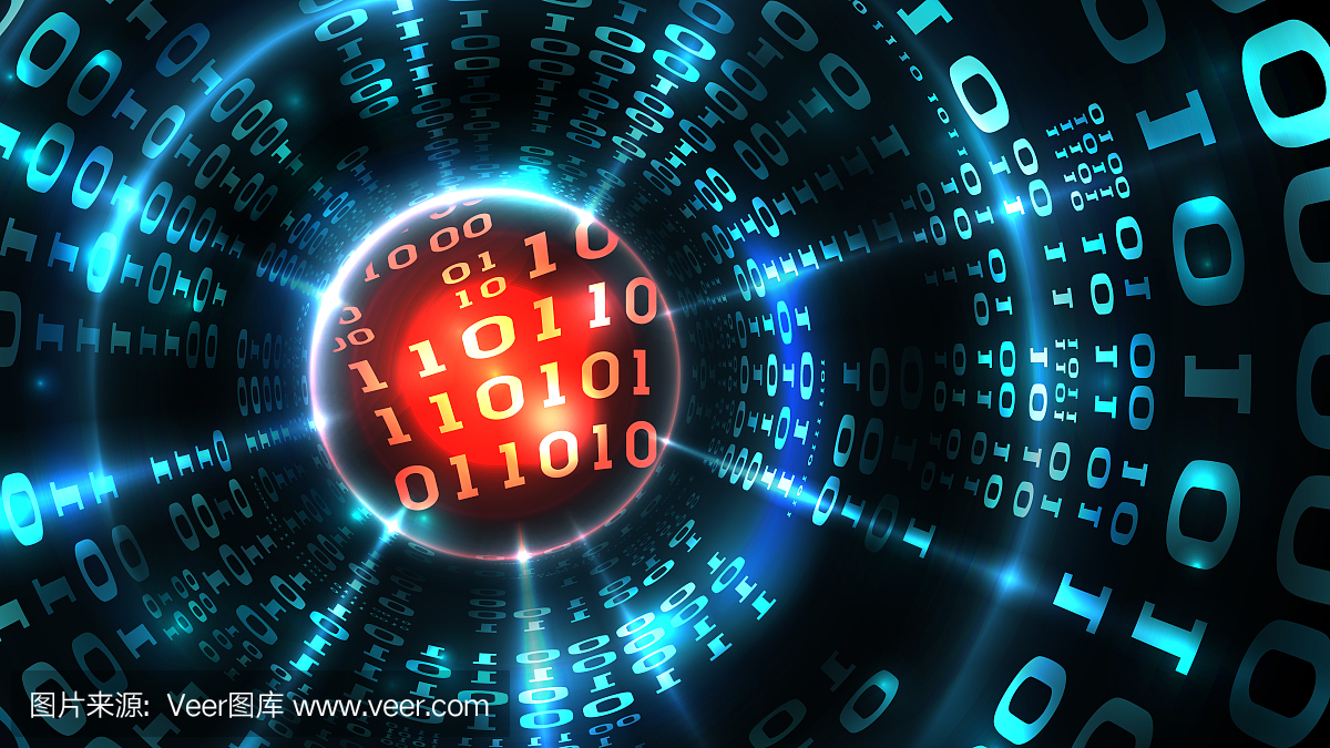 摘要計算機數據后臺編程二進制代碼,數據流,抽象防火墻。利用病毒、惡意代碼侵入計算機系統、數據庫、網絡服務器。矢量圖