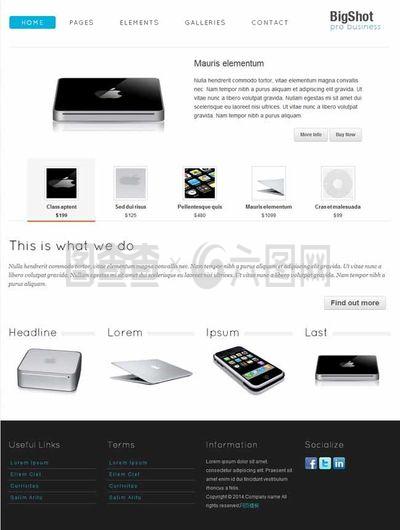 蘋果電子產品html模版